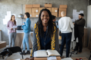 A female business owner who needs to incorporate and goes to Steven Bullock, attorney.