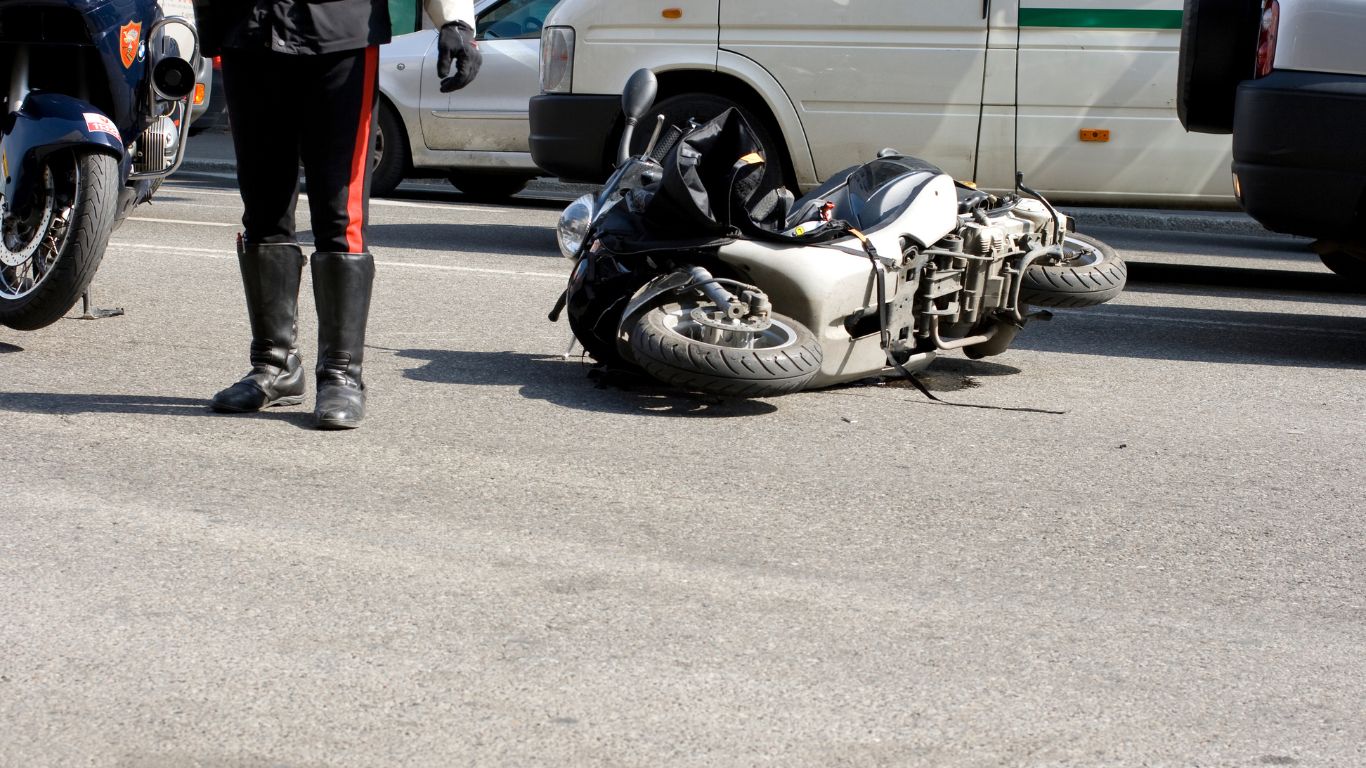A motorcycle accident. Bullock Law PC Successfully Negotiates Two Policy Limits for Vehicle Accidents
